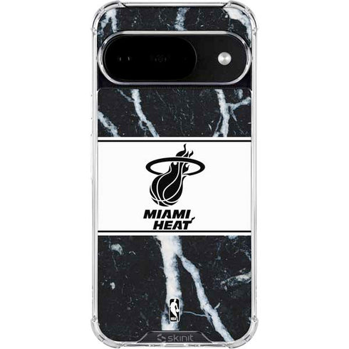 NBA Miami Heat Marble Google Pixel 10 Clear Case